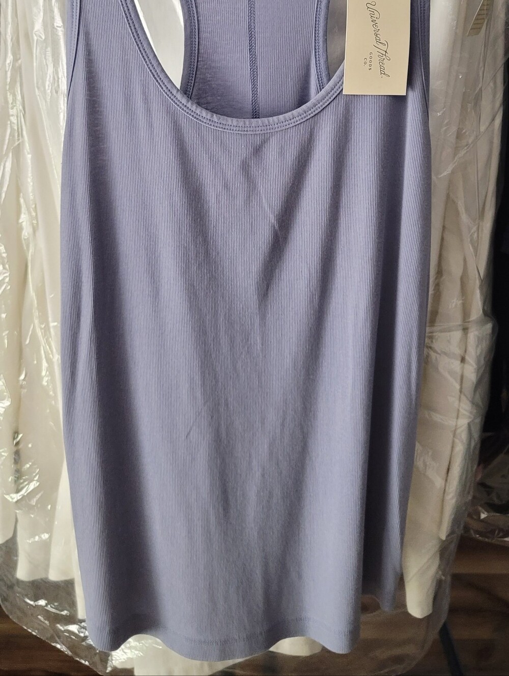 Universal Thread Soft Lavender Ribbed Racerback Tank - Picture 4 of 4